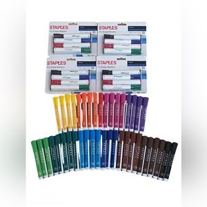 Brand Bulk New Dry Eraser Pens Staples and Arteza 58 Pens
